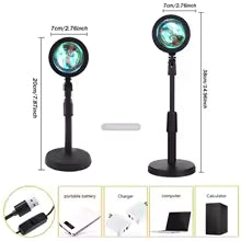 ✨ 16 Kleuren RGB Sunset Projector Lamp | De TikTok Vibe Creator met Afstandsbediening (360° Draaibaar)